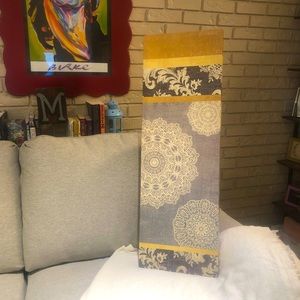 Contemporary Lace Canvas Wallhanging